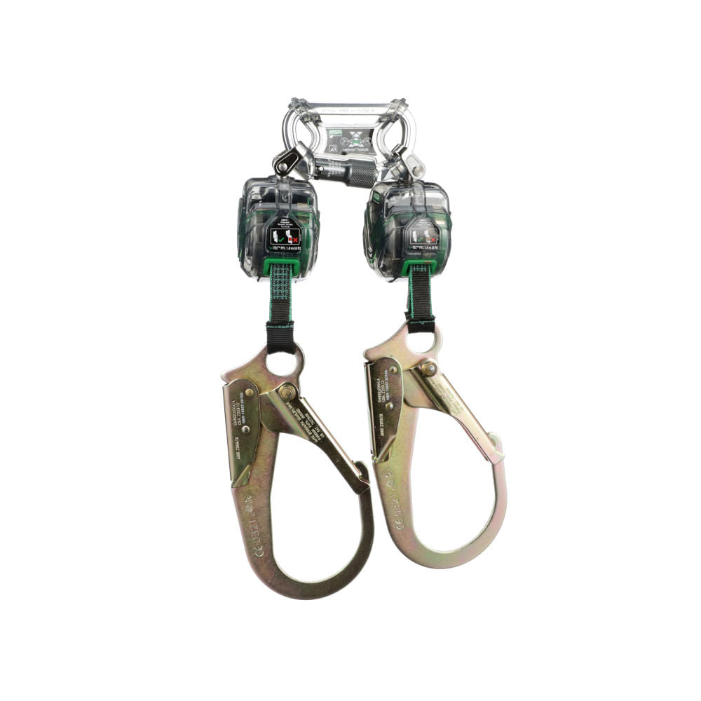 Retractil Doble mini MSA PFL V-TEC doble gancho escala 1.8m